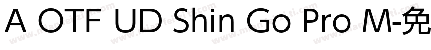 A OTF UD Shin Go Pro M字体转换